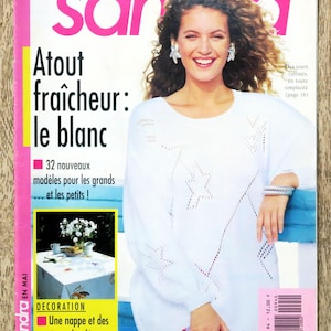 Sandra 94 Knitting Magazine / May 1992, knitting catalog, vintage knitting, openwork knitting, women&#39;s knitting, children&#39;s knitting, knitting pattern