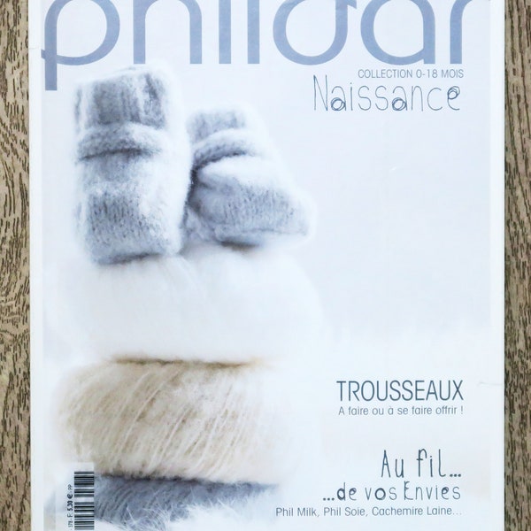 Magazine Phildar 25 / Automne-hiver bébé, catalogue Phildar, magazine tricot, patron tricot, tricot enfant, tricot hiver, layette bébé