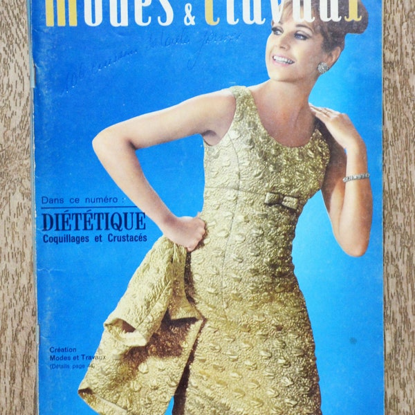 Magazine Modes & Travaux 792 / Décembre 1966, tricot vintage, crochet vintage, magazine tricot, catalogue tricot, layette vintage