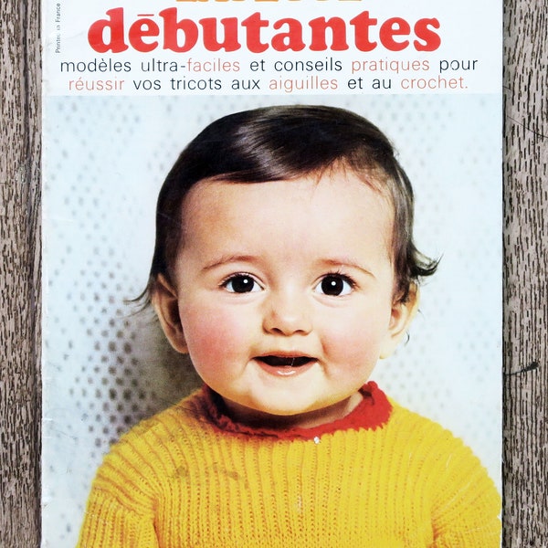 Magazine Mon tricot ouvrage 016 / Layette débutantes, magazine tricot, catalogue tricot, tricot vintage, pull vintage, layette bébé