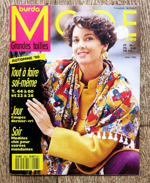 Magazine Burda Moden Septembre 1990 - Modèles à Succès Pour L'automne - Collection Vintage D'occasion