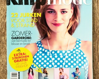 Magazine couture Knipmode 7 / juillet 2014, patron couture, patron femme, magazine Knipmode femme, patron robe, patron veste
