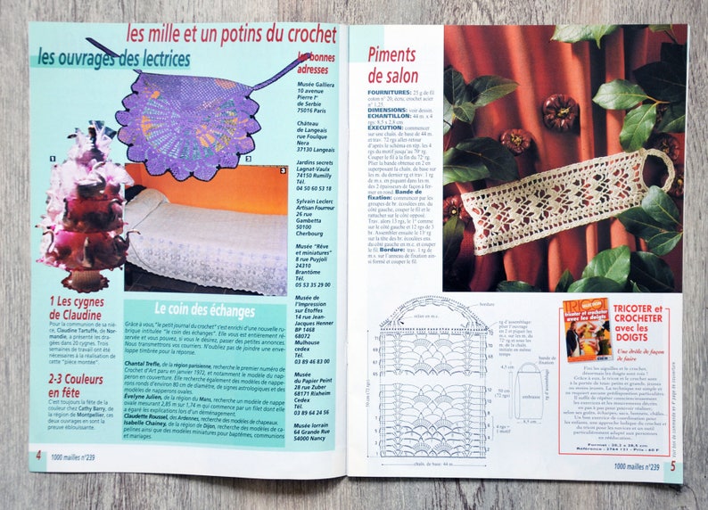 Magazine 1000 Mailles 239 / Petits motifs crochetés image 4