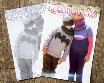 Magazine tricot Plassard 109 / Enfants 4-14 ans, catalogue tricot, tricot enfant, accessoires tricotés, pull enfant, snood en tricot