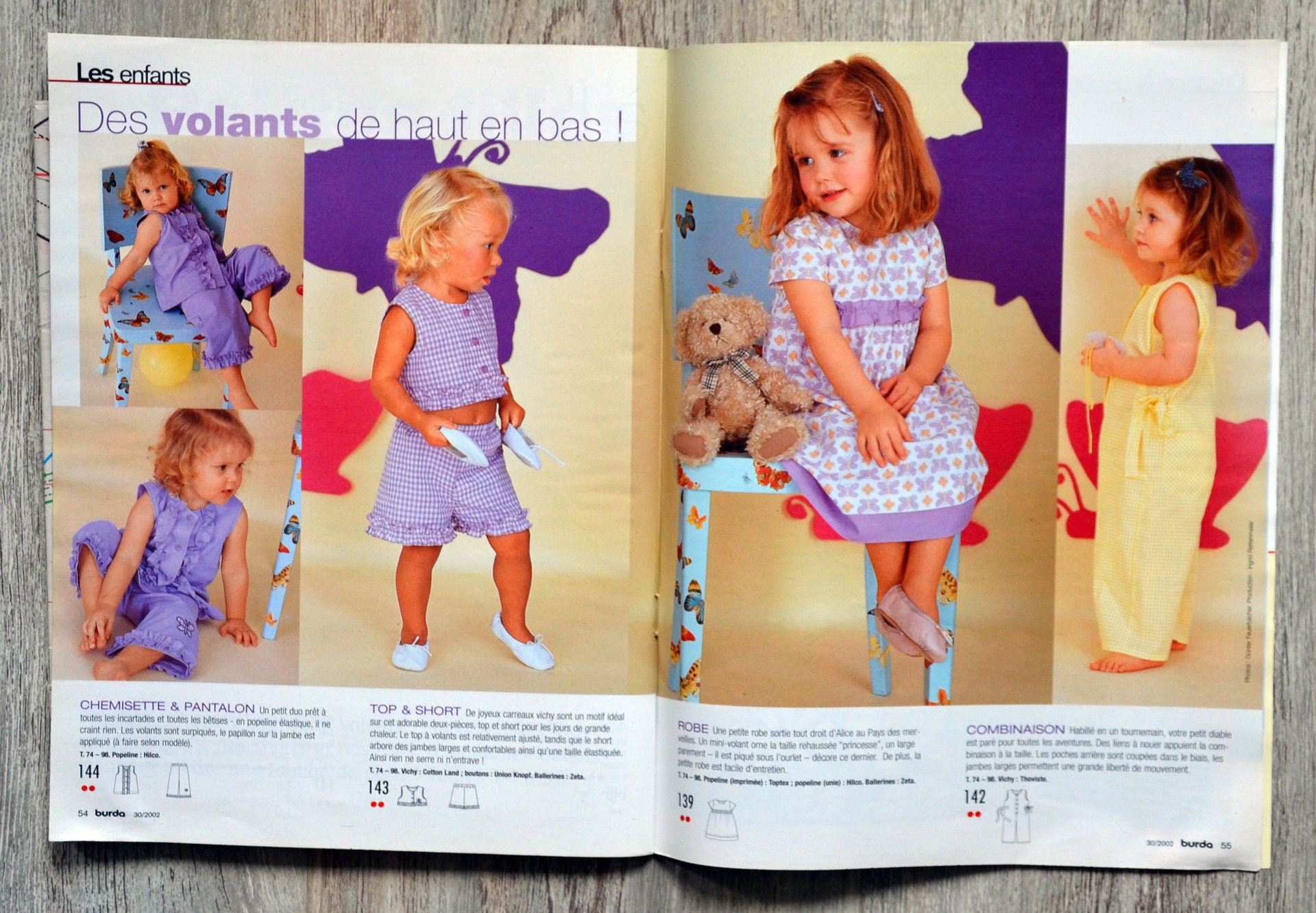 Magazine Burda Mode N°35 - La Tendancestation, Novembre T 2002 - Numéro D'occasion Vintage
