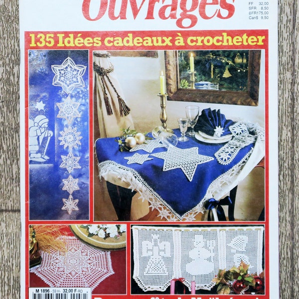 Magazine Diana Ouvrages 59H / Pour une fête de Noël réussie, magazine crochet, patron crochet, napperon au crochet, décoration de Noël