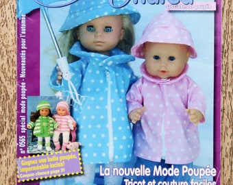 Magazine Les créations d'Andréa 0565 spécial mode poupée, magazine tricot, catalogue tricot, patron couture, patron poupée, pull poupée