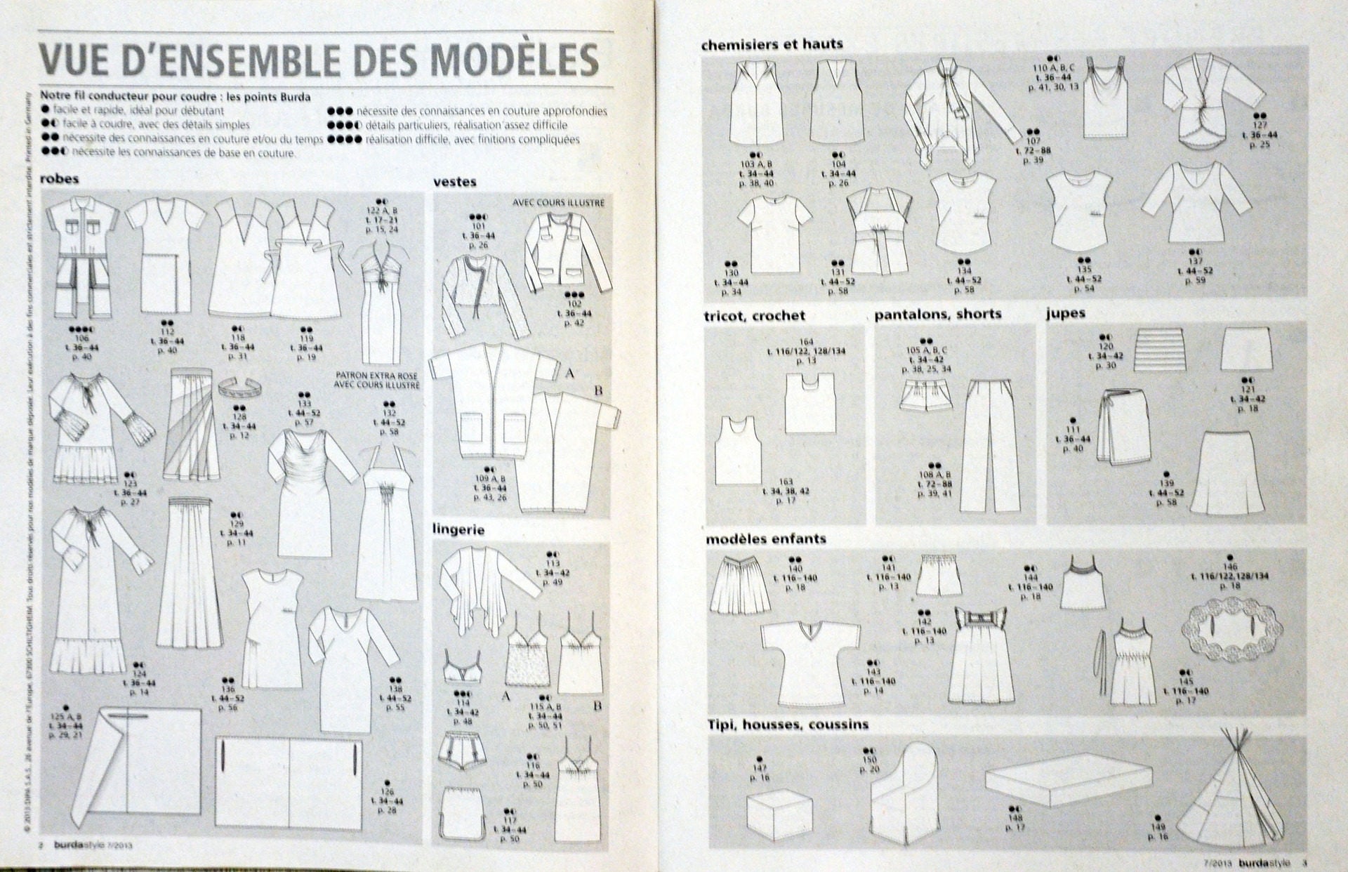 Burda Magazine July 2013 (163), Sewing Magazine, Sewing