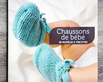 Baby Booties Knitting Book / 50 Patterns, knitting book, layette, baby knitting, newborn, knitting pattern, baby socks