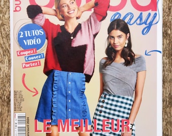 Revista Burda Easy 2/2024 / Marzo-Abril, revista de costura, patrón de costura, estilo Burda, revista Burda, patrón Burda, costura fácil