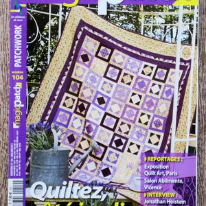 Magic patch 104 magazine, patchwork magazine, patchwork patroon, naai patroon, naai magazine, patchwork plaid, patchwork quilt