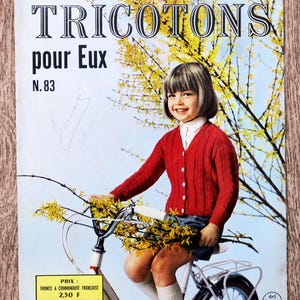 Let&#39;s Knit for Them Magazine 83, knitting magazine, crochet magazine, vintage knitting, children&#39;s knitting, vintage pattern, vintage sweater