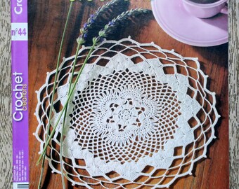 Crochet Creations Magazine 44 / 25 models, crochet catalog, crochet pattern, crochet decoration, crochet doily, tiebacks