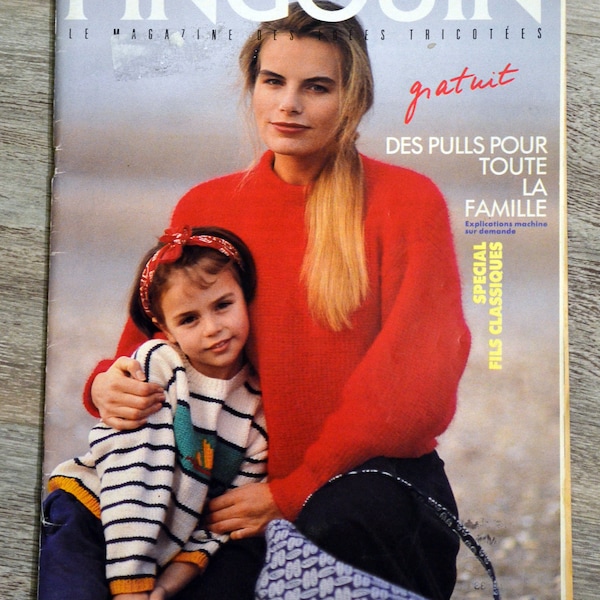 Penguin magazine special classic yarns, vintage knitting, children's knitting, knitting pattern, children's sweater, knitting explanations, knitting magazine