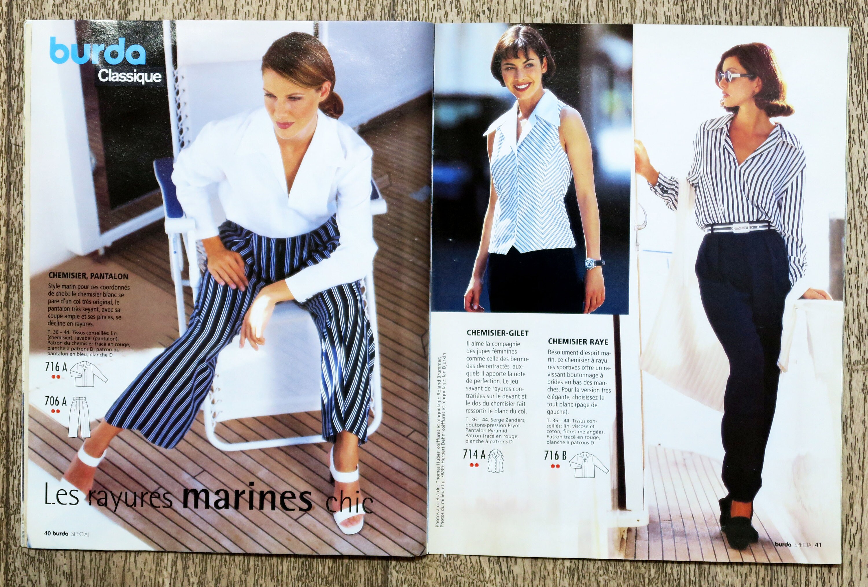 Magazine Burda Spécial - Patrons De Chemisiers, Jupes Et Pantalons Tailles 34 à 44