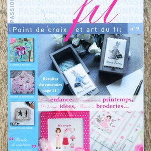 Magazin Passion Thread 9, Stickmagazin, Kreuzstichkarte, Kaninchenstickerei, Kinderstickerei, Meeresstickerei, Schneestickerei, Puppe