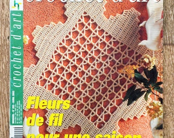 Magazine Tricot sélection / Crochet d'art 292, patron crochet, magazine crochet, napperon au crochet, frise au crochet, rideau au crochet