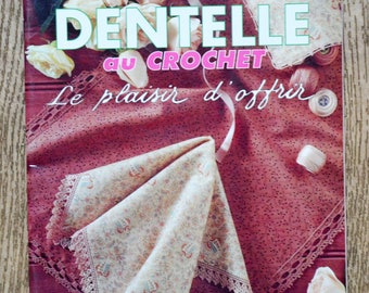 Magazine 1000 Maille HS Crochet lace / The pleasure of giving, crochet magazine, crochet pattern, crochet border, crochet frieze