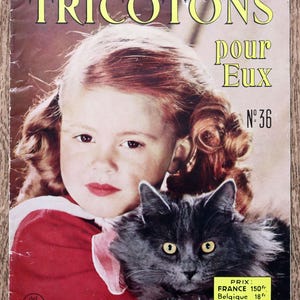 Let&#39;s Knit for Them 36 Magazine, knitting magazine, crochet magazine, vintage knitting, children&#39;s knitting, vintage pattern, vintage sweater
