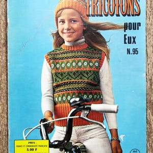 Let's Knit for Them Magazine 95, knitting magazine, crochet magazine, vintage knitting, children's knitting, vintage pattern, vintage sweater