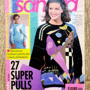 Sandra 104 knitting magazine, knitting catalog, vintage knitting, openwork knitting, women&#39;s knitting, children&#39;s knitting, knitting pattern, vintage sweater