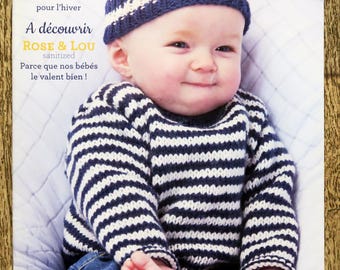 Plassard knitting magazine 131 / Layette, knitting catalog, baby knitting, children's knitting, layette, children's sweater, baby sweater, knitting pattern, sailor