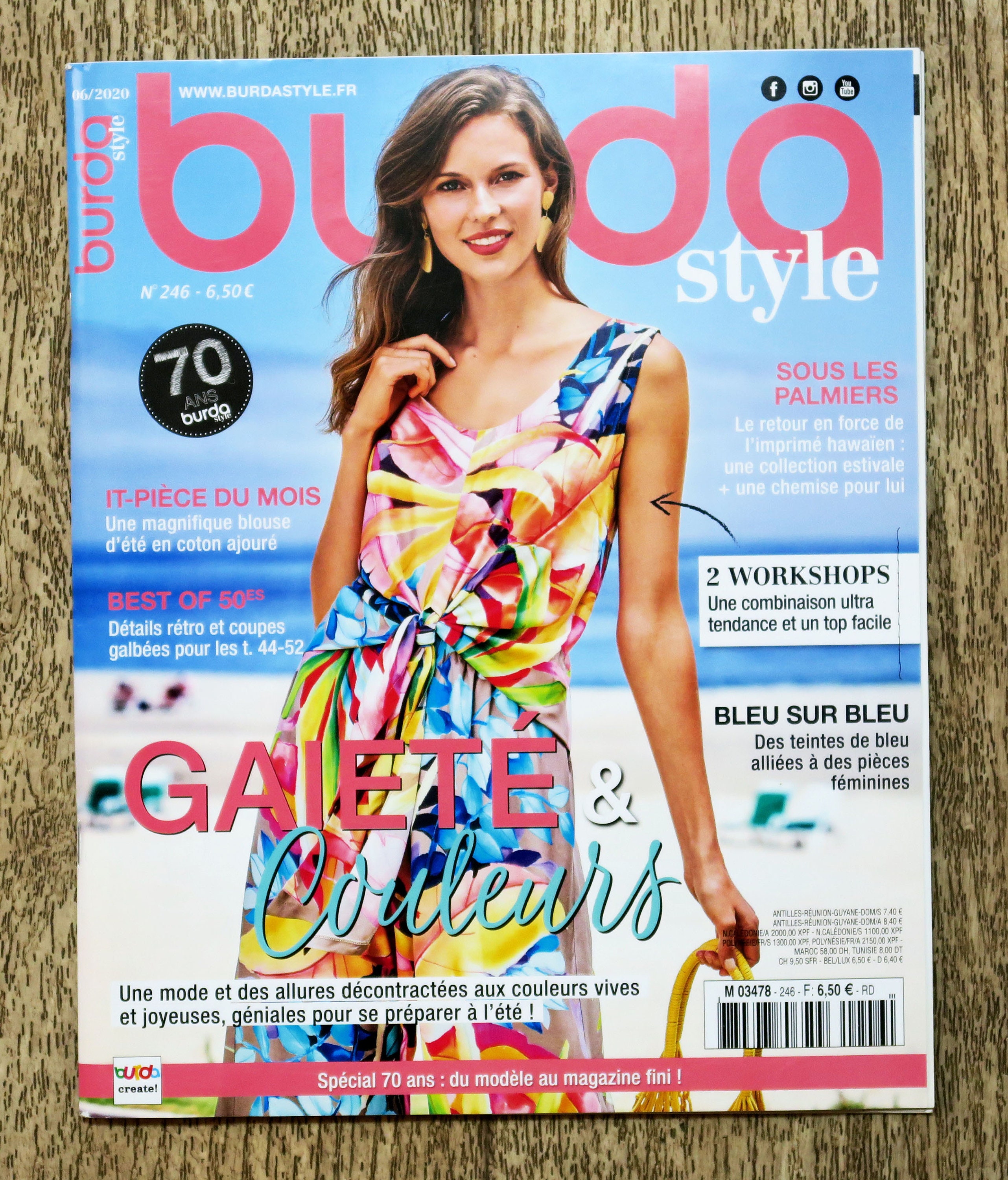 Burda Magazine June 2020 (246), sewing pattern, Burda pattern, sewing magazine, women's pattern, top pattern, jacket pattern, dress pattern