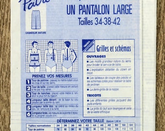 Patron de couture Prima 3.94 / Pantalon large, patron couture, patron pantalon, pantalon femme, pantalon large