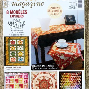 Patchwork magazine / December 2012-January-February 2013, patchwork pattern, sewing pattern, patchwork blanket
