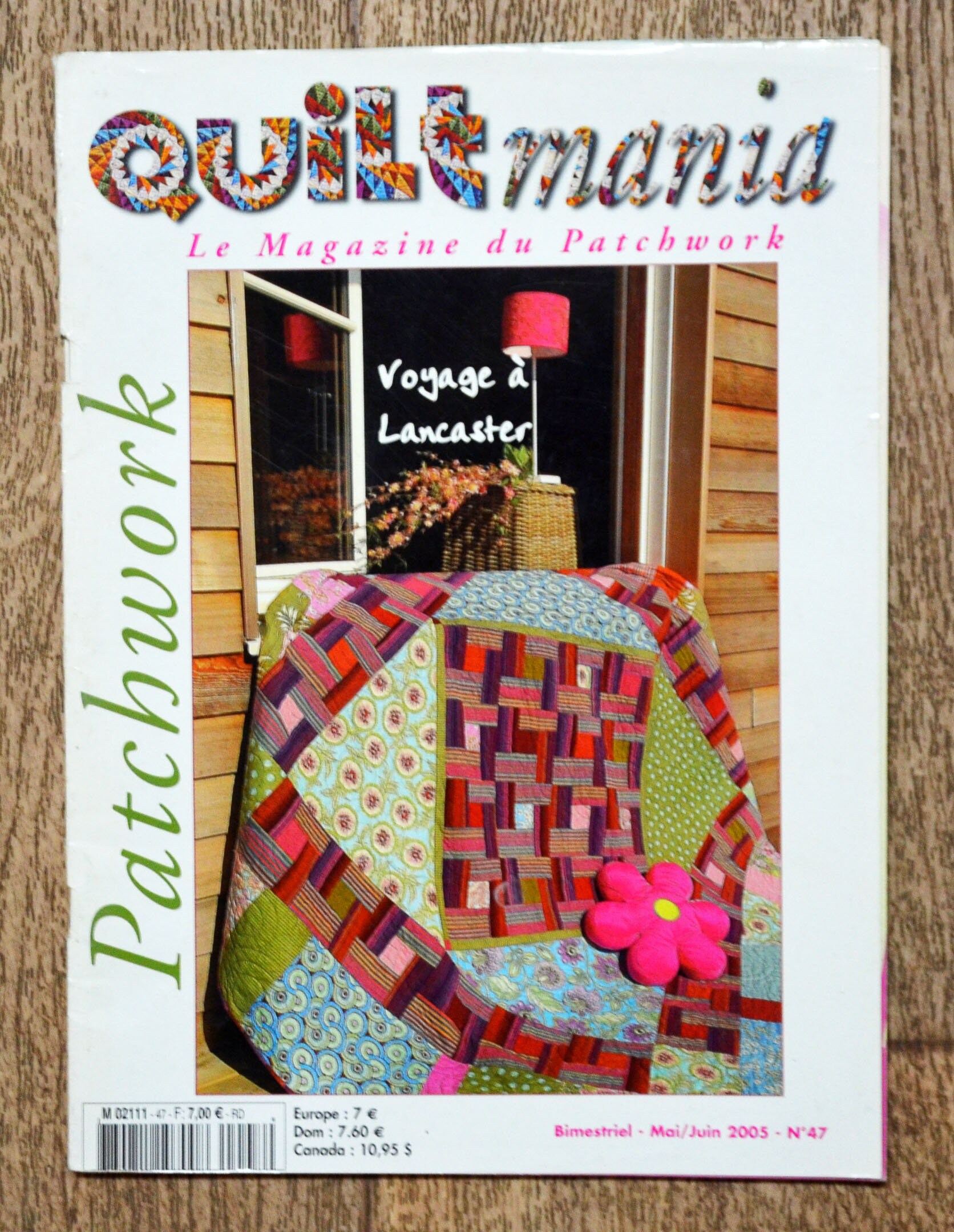Quiltmania Magazine 47 / May-June 2005, patchwork magazine, sewing pattern, patchwork pattern, patchwork blanket, patchwork magazine