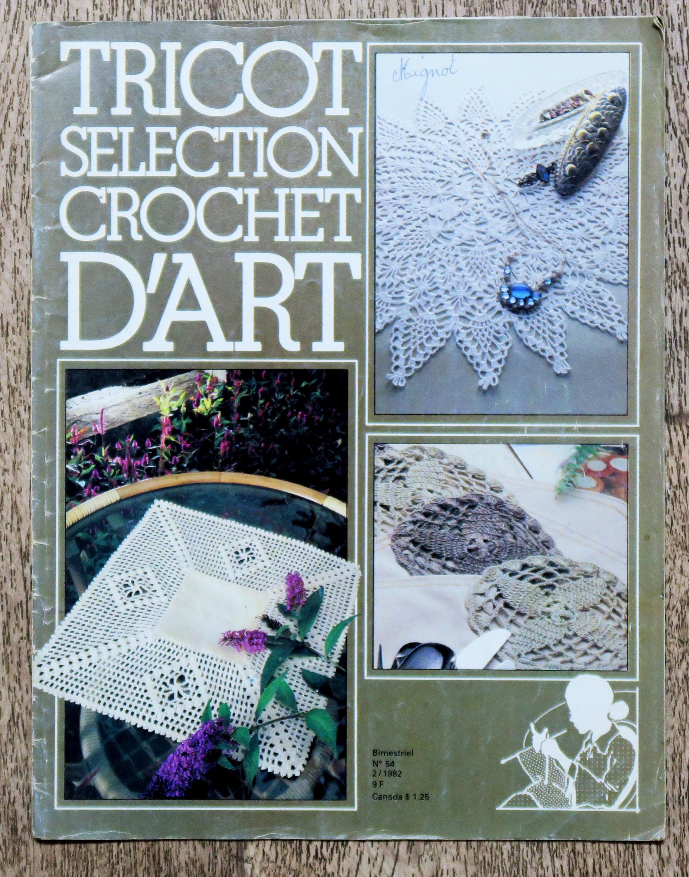 Knitting Magazine Art crochet selection 54, crochet magazine, crochet pattern, crochet doily, crochet centerpiece, purse