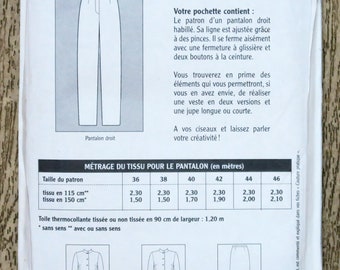 Règle De Couture 1:4 Pour Pantalon Femme – Modèle Patron Taille M 160 Cm – Courbe Française - 3