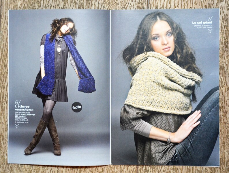 Mini magazine Phildar spécial accessoires, catalogue tricot, patron tricot, tricot hiver, accessoires tricotés, accessoires hiver, gilet image 5