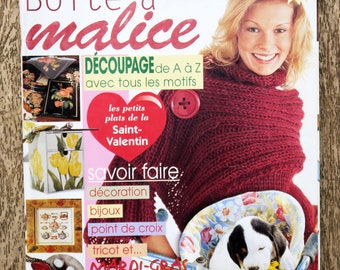 Box magazine 7 / February 2005, creative magazine, decoration ideas, cross stitch embroidery, customization, knitting, cooking, decoration