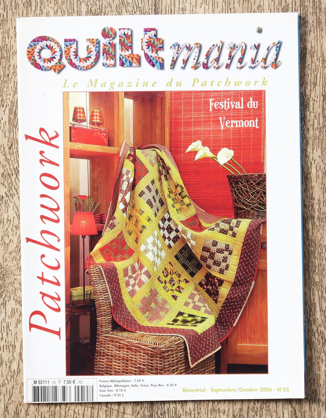 September Patchwork Quiltmania Magazine 55 / September-october 2006, Sewing Magazine ...