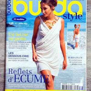 Revista Burda de julio de 2013 (163), revista de costura, patrón de costura, revista Burda, explicaciones de costura, patrón Burda