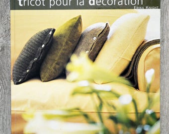 Book Knitting for decoration, knitting pattern, knitting explanation, knit cushion, cushion pattern, knit sweater, bath outing