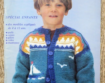 Magazine France Tricots 73, magazine tricot, catalogue tricot, tricot vintage, tricot enfant, pull vintage, pull jacquard, gilet en tricot