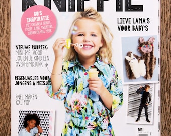 Magazine couture Knippie Inspiration années 80, patron couture, patron enfant, magazine Knipmode enfant, patron robe, patron pantalon