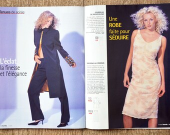 Magazine Burda de novembre 2000, patron couture, patron Burda, magazine  couture, patron femme, patron jupe patron manteau, patron robe