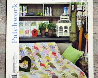 Quiltmania Magazine 65 / May-June 2008, patchwork magazine, sewing pattern, patchwork pattern, patchwork blanket, patchwork magazine