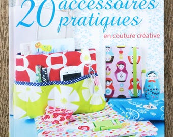 Book 20 practical accessories for creative sewing, sewing book, sewing pattern, sewing accessory, kit pattern, pouch pattern