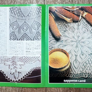 Magazine Tout le tricot / Le crochet et le tricot d'art 40, magazine crochet, crochet vintage, décoration au crochet, patron crochet image 4