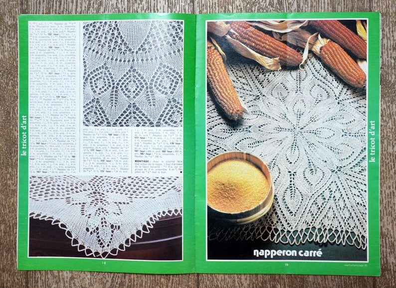 Magazine Tout le tricot / Le crochet et le tricot d'art 40, magazine crochet, crochet vintage, décoration au crochet, patron crochet image 4