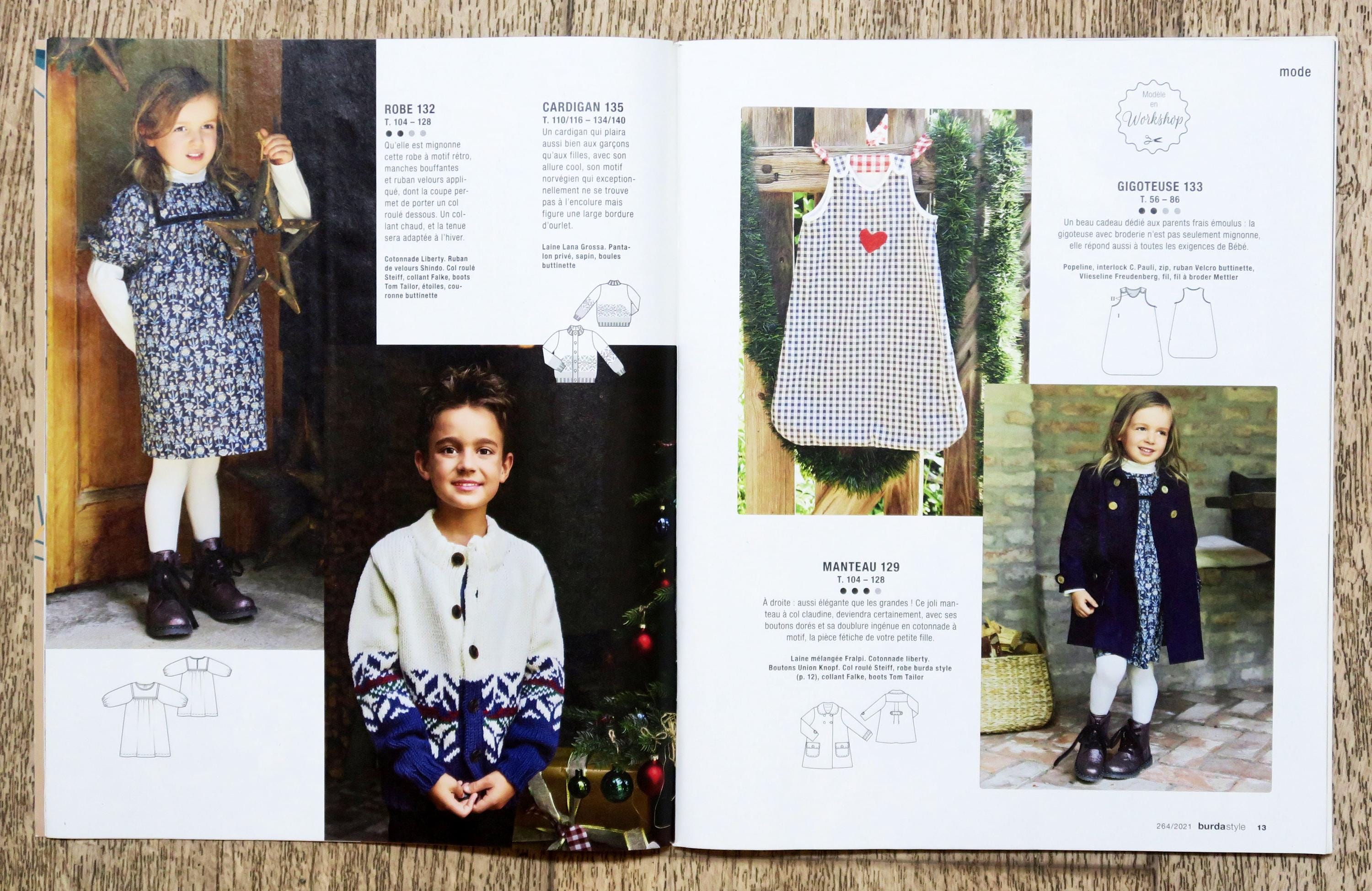 Burda Magazine December 2021, Sewing Magazine, Sewing