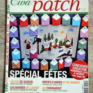 Ewa patch 12 magazine / Holiday special, patchwork magazine, patchwork pattern, Christmas patchwork, patchwork plaid, patchwork cushion