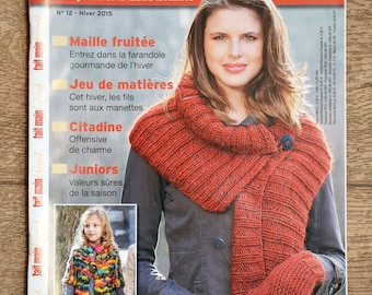 Magazine Fait main Tricot 12 / Hiver 2015, patron tricot, explications tricot, tricot femme, tricot hiver, pull femme, tricot homme