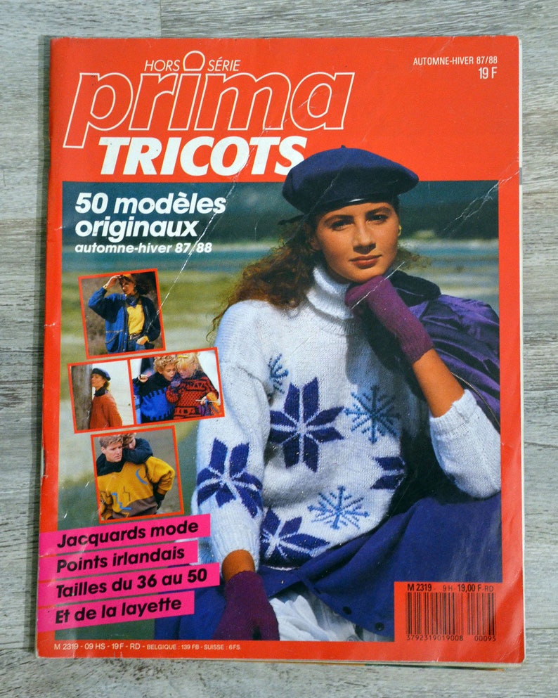 Out Of Series Magazine Prima Tricots Autumn Winter 87 88 Knitting Magazine Knitting Catalogue Vintage Knit Women S Knit Children S Knit