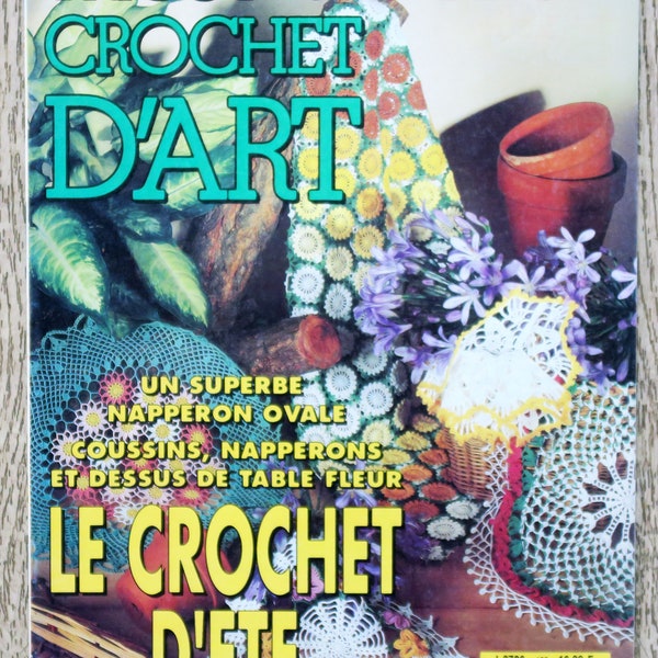 Magazine Tricot sélection / Crochet d'art 188, magazine crochet, patron crochet, napperon en crochet, coussin en crochet, rideaux en crochet