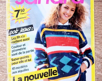 Sandra 25 knitting magazine, knitting magazine, knitting catalog, autumn knitting, women's knitting, knitting pattern, jacquard sweater, women's vest